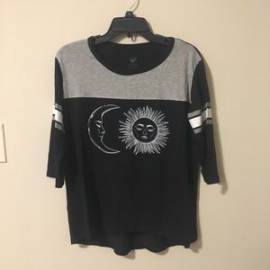 Raglan Black and Gray Tee